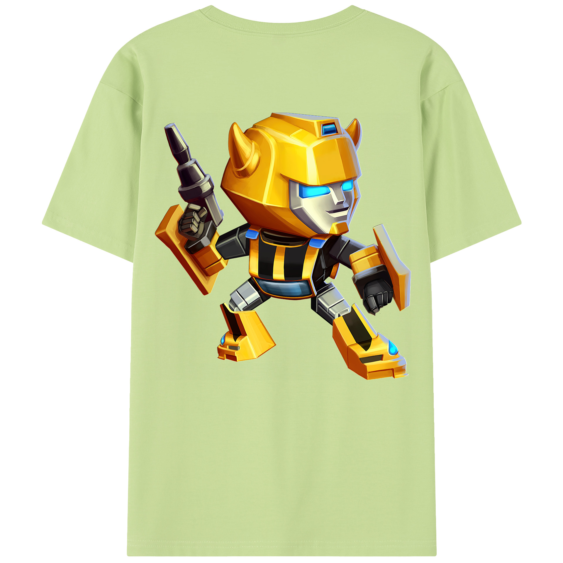 （画像用） Transformers トランスフォーマー 綿100％半袖Tシャツ（背面プリント）